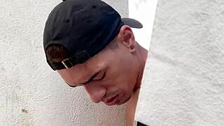 Outdoor Quickie Fucking Between Sheets?