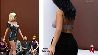 Anna's exciting affection in catwalk playthrough episode 54