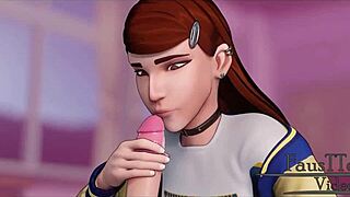 Erica completely lost her shame in hentai!