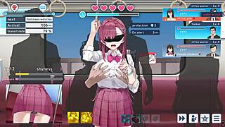 decoy investigator lina in jk uniform and blindfold feeling intense emotions