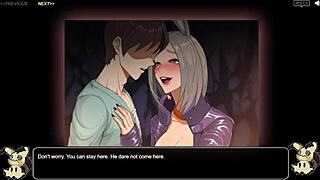 wanna see big tits in hentai village barn scene?