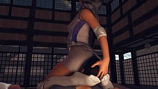 I experience femdom face sitting in yoga class with curvy outfits