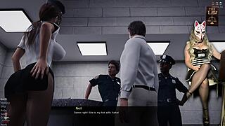 prison guard ep 6 sexy female in heels roleplay 😈
