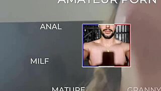 Hot milf wife seduces lover at home alone