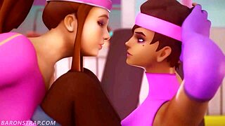 Intense Lesbian Training Session In 3D Anime