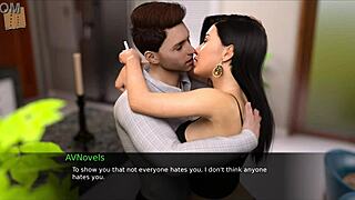 nursing back to pleasure with mature outfit in 3d anime