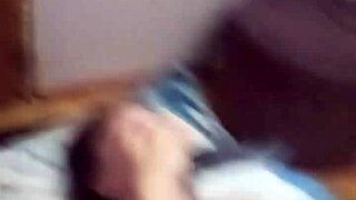 real homemade couple here, banging an 18-year-old beauty on bed. wanna hear her scream with those big natural tits?