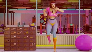 Intense Lesbian Training Session In 3D Anime