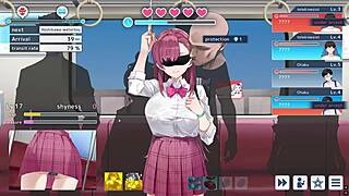 decoy investigator lina in jk uniform and blindfold feeling intense emotions