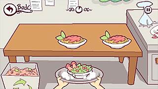 Wow! Futanari Cheffe Takes Huge Cock in Ass! Futa Hentai Game Ep 5 Rocks!