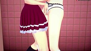 koneko and xenovia in a fantasy scene from hs dxd.