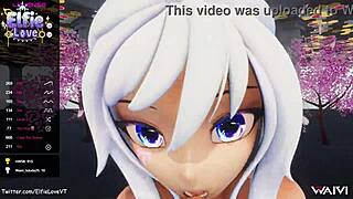 POV Blowjob From Hentai VTuber Elfie Love In 3D