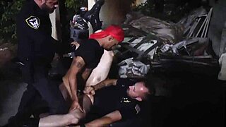 black police men take easy way