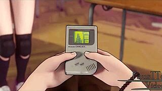 Erica completely lost her shame in hentai!