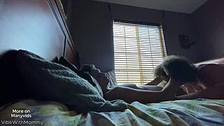 Visiting stepmom turns into shocking creampie mistake!