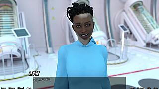 red haired step sister stranded in space shower scene