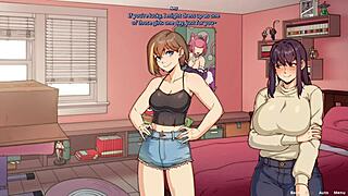 Amy lets chloe creampie her womb