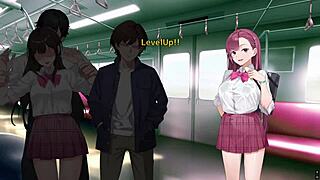 decoy investigator lina in jk uniform and blindfold feeling intense emotions