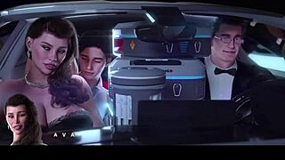 in 3d hentai, touching stepmom big tits in front of boyfriend