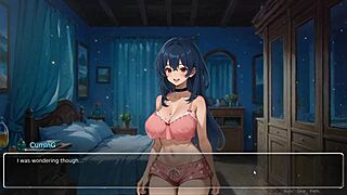 Exhibitionist girlfriend confesses in hentai game
