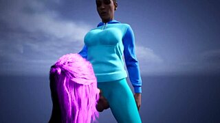 3d futa teen 18+ gets intense bdsm facefuck