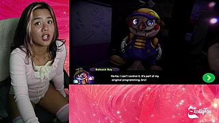 Big tiddy bitch Chiku is chasin me in fap nights at frennis exotiqfox fnaf hentai game part 3