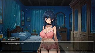 Exhibitionist girlfriend confesses in hentai game