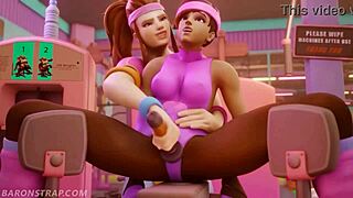 Intense Lesbian Training Session In 3D Anime