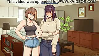 Amy lets chloe creampie her womb