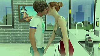 college kings game features karthik and riley. dream scene with blowjob and footjob action.