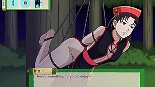 In Jikage Rising Arc 2 Episode 7, the big busty ninja trio gets fucked hard.