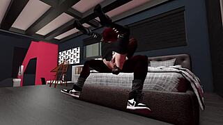 Wow, Black Man Fucks Redhead in Second Life and Showers!