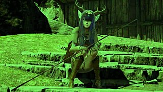 deer-girl freyja explores the viking village in this 3d hentai adventure