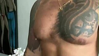 hey viktor rom, tattooed muscle daddy, masturbate your big cock naked