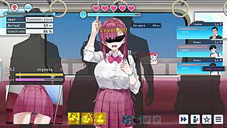 decoy investigator lina in jk uniform and blindfold feeling intense emotions