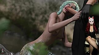 shadows 22 mermaid gives rough blowjob 😈