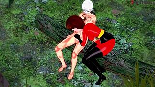 Ever seen Elastigirl fucked hard in a forest mission? Check the full Incredibles movie now!