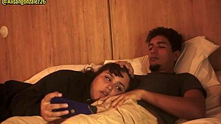 Watching Netflix With My Stepsister, But I Couldn't Resist Fucking Her Mouth, Almost Got Caught