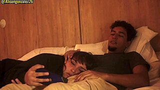 Watching Netflix With My Stepsister, But I Couldn't Resist Fucking Her Mouth, Almost Got Caught