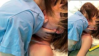 i gave my girlfriend a birthday surprise with hot kisses, pussy masturbation, blowjob, and internal cumshot