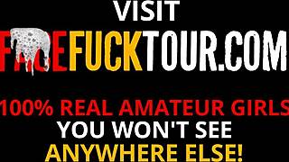 New Waitress Gets Savage Face Fuck During Break