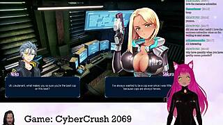 I play Cybercrush 2069 as Vtuber Lewdneko in part 1.