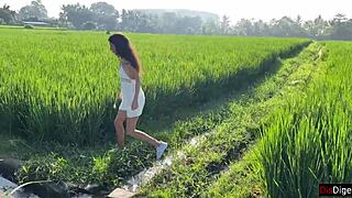 Cute Rice Picker Craves Sex Payment for Work