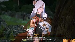 shenhe explores a quiet hentai anime world with subtle adventures