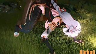 shenhe explores a quiet hentai anime world with subtle adventures