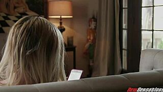 Is Tiny Blonde Stepsis Ready For Real Cock? She Licks, Sucks, And Swallows In This Quickie Facial