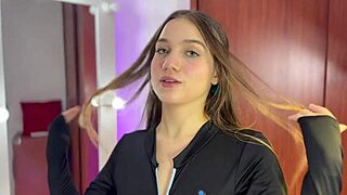 Beautiful blonde majoblonde models lingerie in sexy hentai anime style