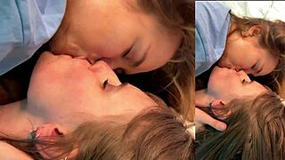 i gave my girlfriend a birthday surprise with hot kisses, pussy masturbation, blowjob, and internal cumshot