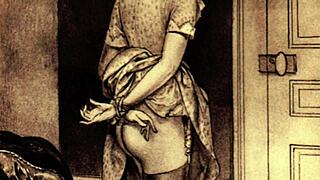 provocative vintage erotic drawings of hentai anime cartoons from retro times