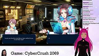 I play Cybercrush 2069 as Vtuber Lewdneko in part 1.